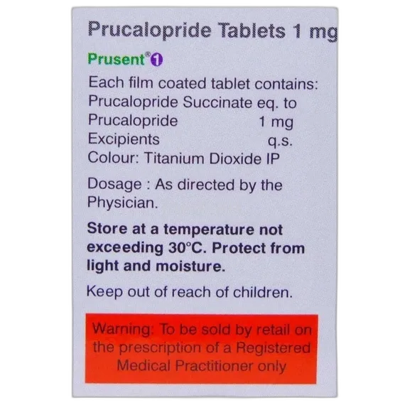 prusent 1mg tablet 10's